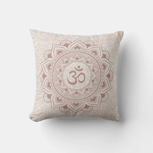 Mandala Om Yoga Harmony Girly Modern Yogi Studio Cushion