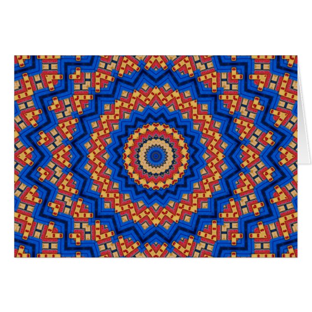 Mandala orange blue (Front Horizontal)