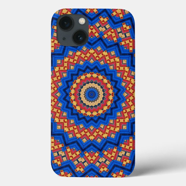 Mandala orange blue Case-Mate iPhone case (Back)
