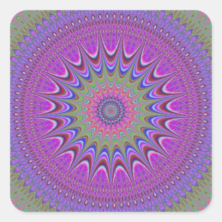 Mandala ornament square sticker