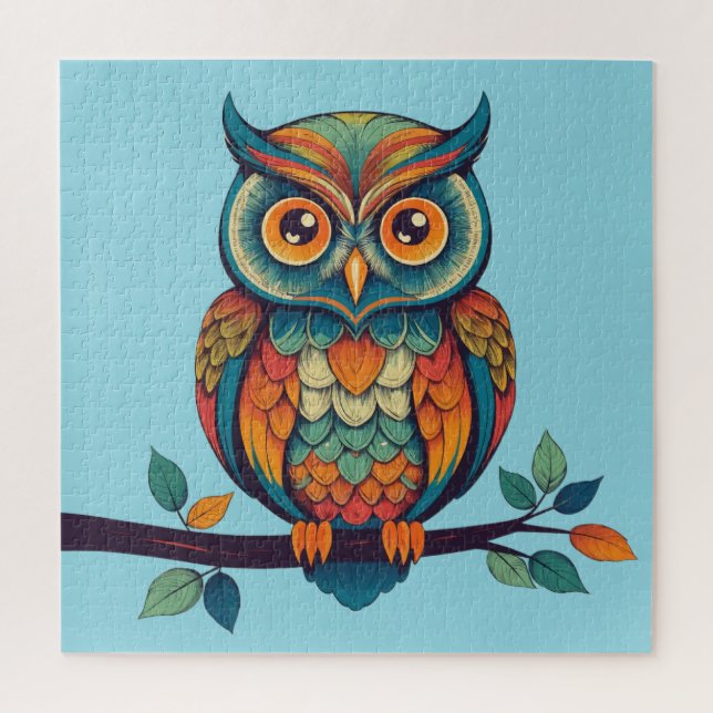 Mandala Owl Jigsaw Puzzle (Vertical)