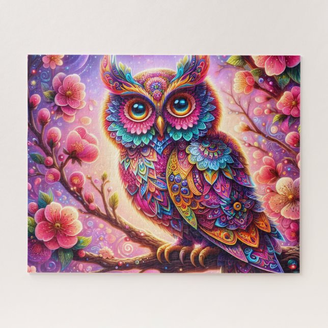 Mandala Owl Jigsaw Puzzle (Horizontal)