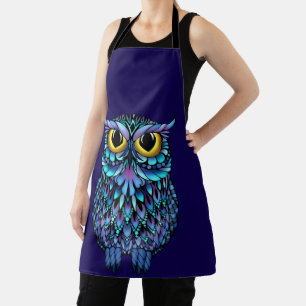 Mandala Owl Wall Art Poster Apron