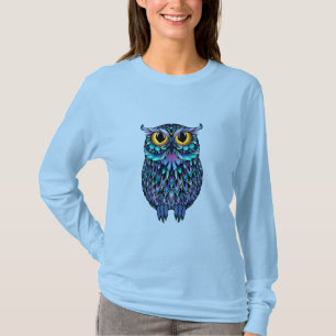 Mandala Owl Wall Art Poster T-Shirt