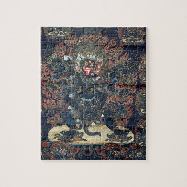 Mandala (painted parchment) jigsaw puzzle (Vertical)