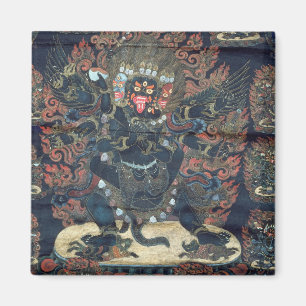Mandala (painted parchment) magnet