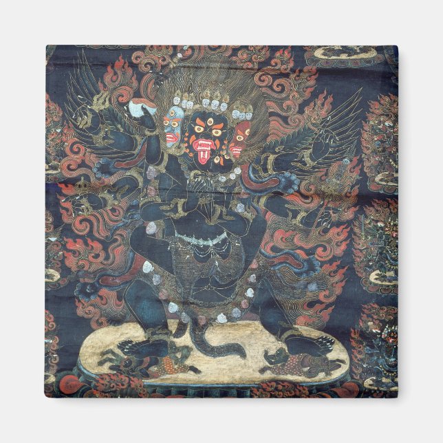 Mandala (painted parchment) magnet (Front)