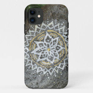 Mandala painted stone iPhone SE + iPhone 5/5S Case