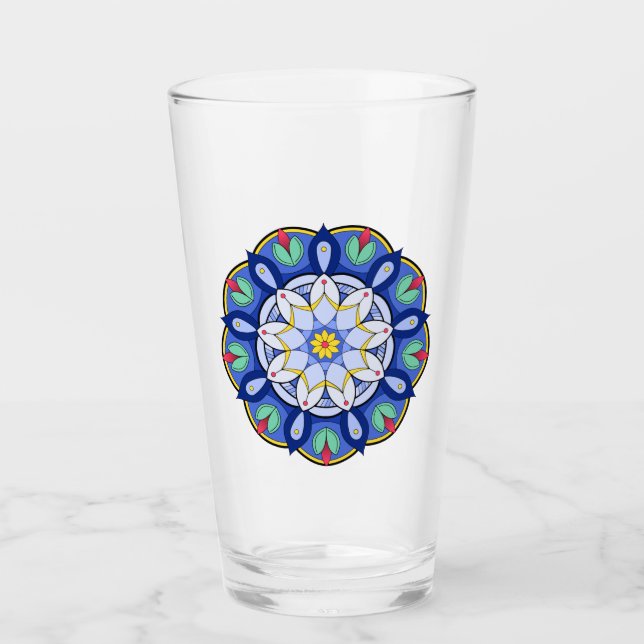 Mandala Pattern 01 Glass (Front)