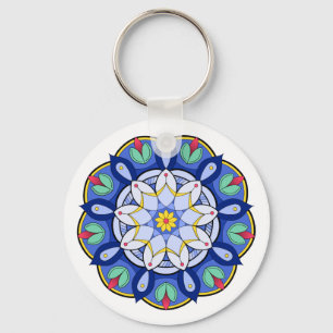 Mandala Pattern 01 Key Ring