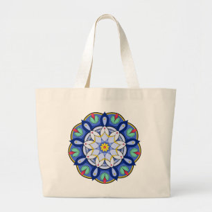 Mandala Pattern 01 Large Tote Bag