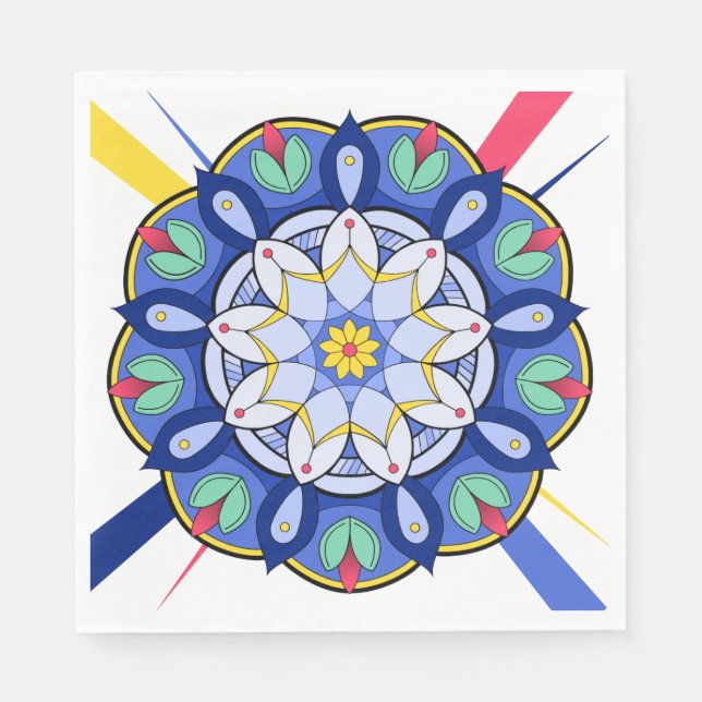 Mandala Pattern 01 Napkin (Front)