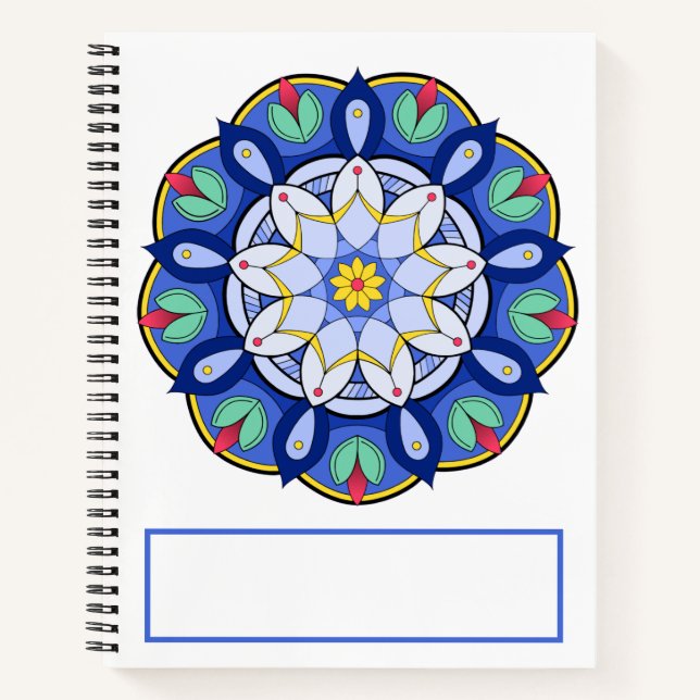 Mandala Pattern 01 Notebook (Front)