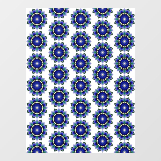 Mandala Pattern 02 in blue (Sheet)