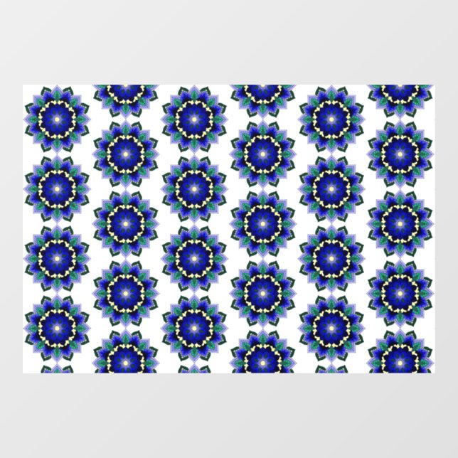 Mandala Pattern 02 in dark blue (Sheet)