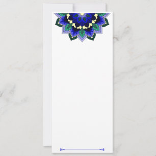 Mandala Pattern 02 in dark blue Announcement