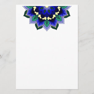 Mandala Pattern 02 in dark blue Program