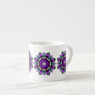 Mandala Pattern 02 in purple Espresso Cup