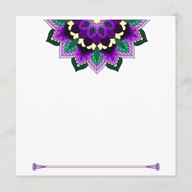 Mandala Pattern 02 in purple Program (Front)