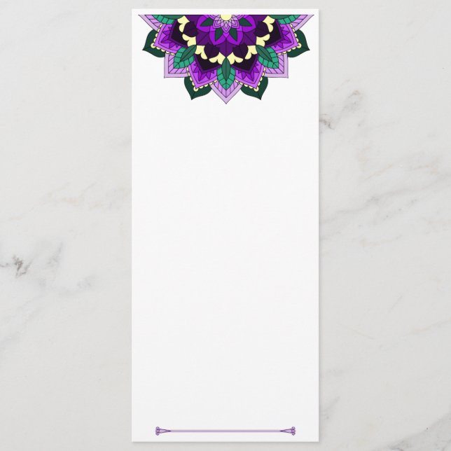 Mandala Pattern 02 in purple Program (Front)