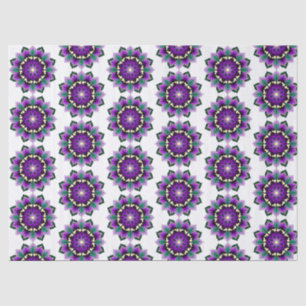 Mandala Pattern 02 in purple Tissue Paper