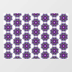 Mandala Pattern 02 in purple Window Cling