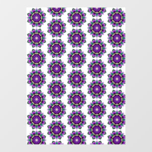 Mandala Pattern 02 in purple Window Cling