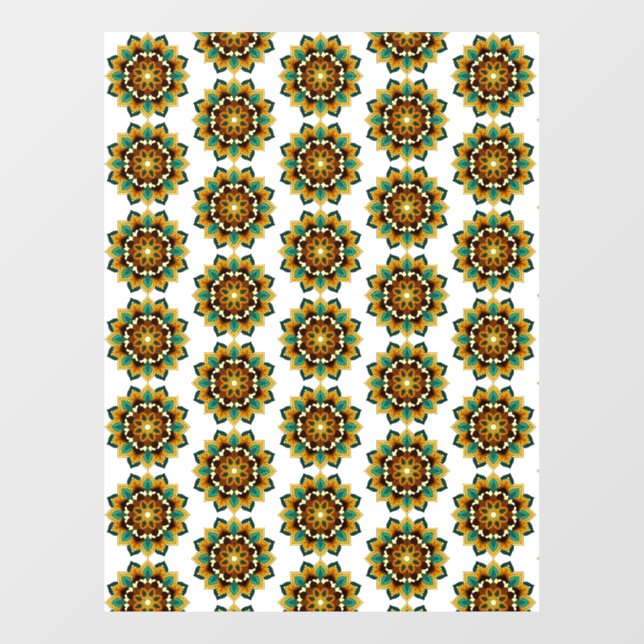 Mandala Pattern 02 in yellow & tan (Sheet)