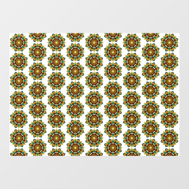 Mandala Pattern 02 in yellow & tan (Sheet)