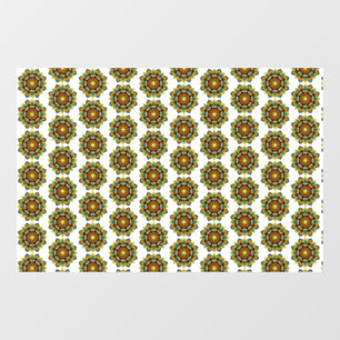 Mandala Pattern 02 in yellow & tan