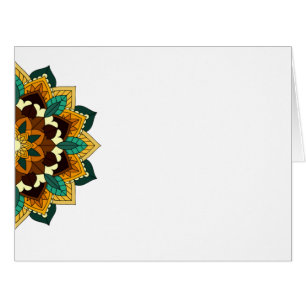 Mandala Pattern 02 in yellow & tan