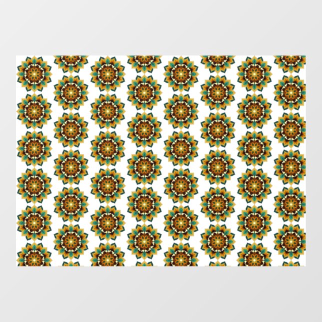 Mandala Pattern 02 in yellow & tan (Sheet)