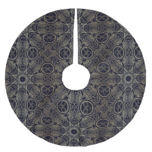 Mandala Pattern Brushed Polyester Tree Skirt