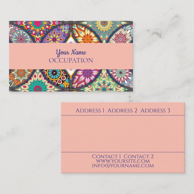 Mandala Pattern - Business Card (Front/Back)