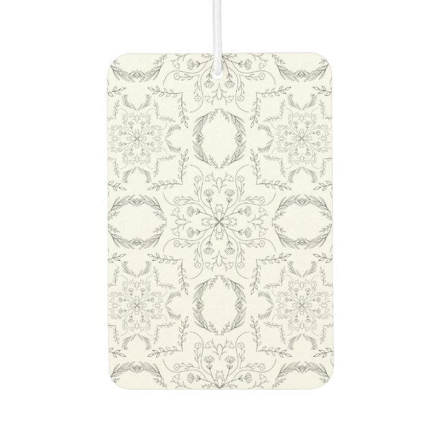 Mandala pattern car air freshener (Front)