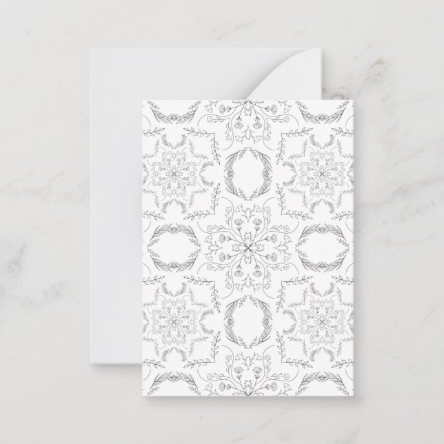 Mandala pattern card (Front)