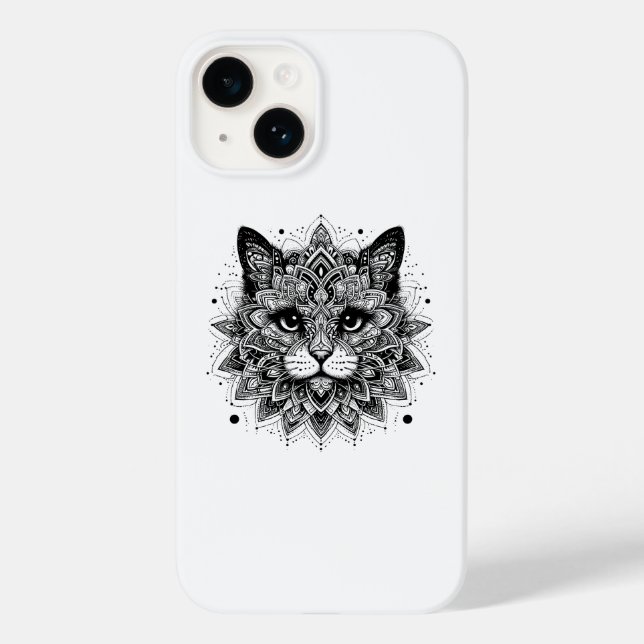 Mandala Pattern Cat Design Case-Mate iPhone Case (Back)
