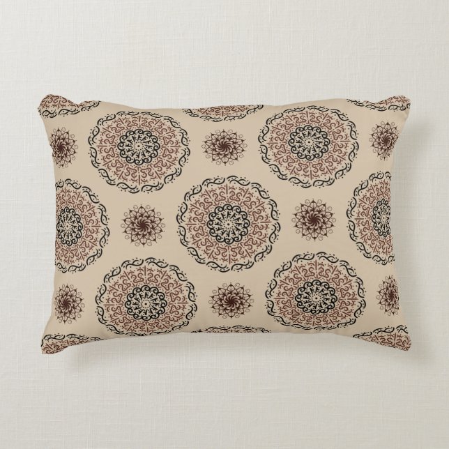 mandala pattern design decorative cushion (Front)