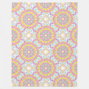 Mandala Pattern Fleece Blanket