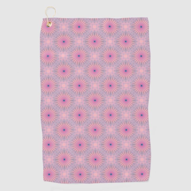 Mandala Pattern Golf Towel (Front)