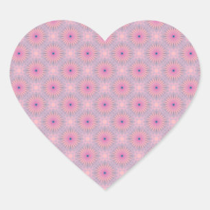 Mandala Pattern Heart Sticker