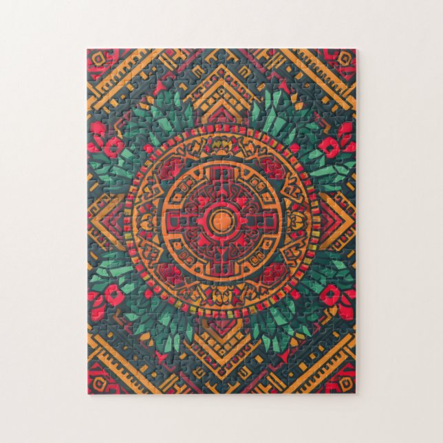 Mandala pattern jigsaw puzzle (Vertical)