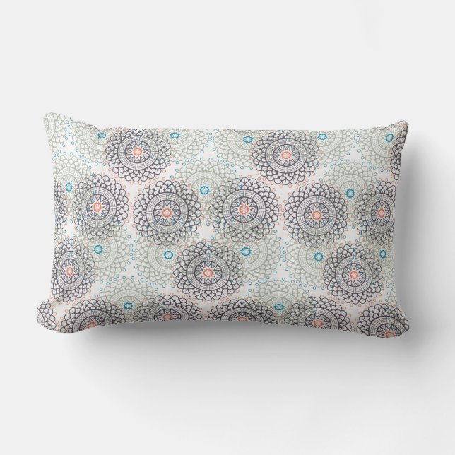 Mandala Pattern Lumbar Cushion (Front)