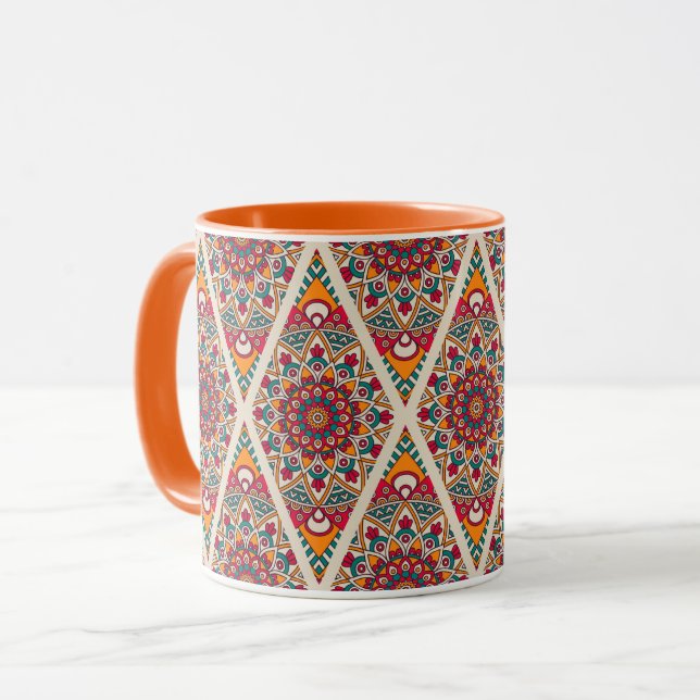 Mandala Pattern Mug (Front Left)