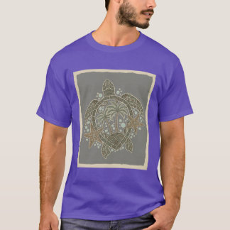 Mandala Pattern Seaurtle funny T-Shirt