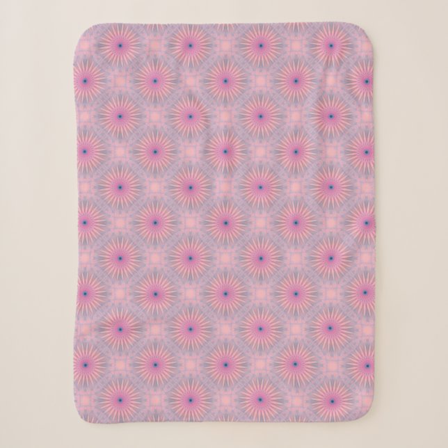Mandala Pattern Sherpa Blanket (Front)