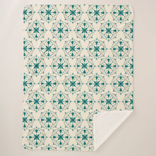 Mandala pattern Sherpa Blanket