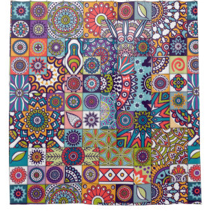 Mandala Pattern Shower Curtain