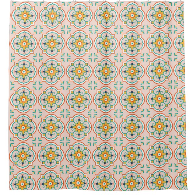 Mandala Pattern Shower Curtain (Front)