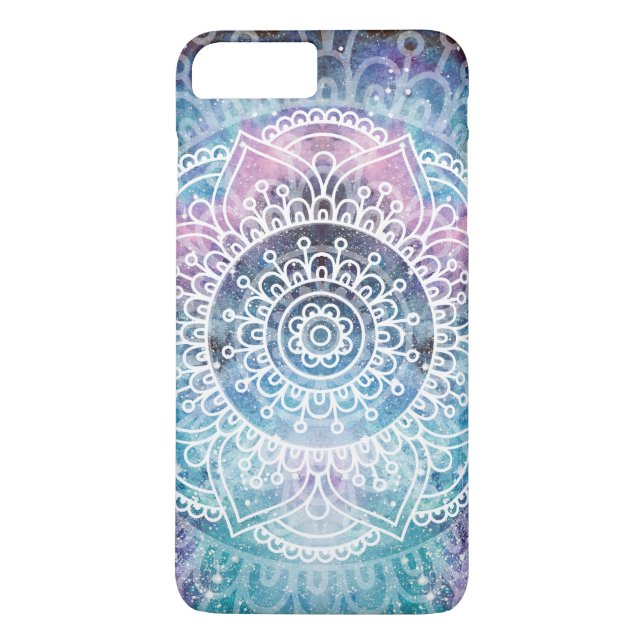 Mandala Pattern | Watercolor Galaxy Case-Mate iPhone Case (Back)